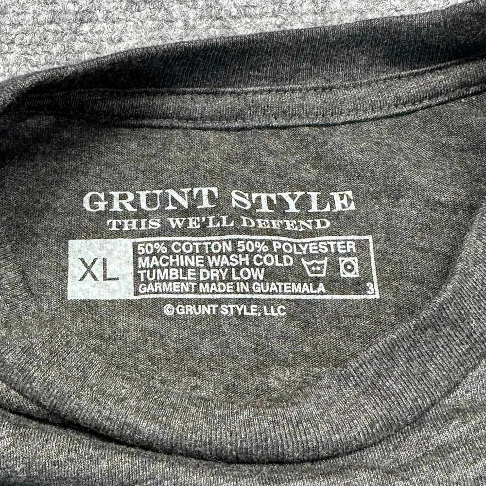 Grunt Style T Shirt Mens XL Grey FAFO The Clown Graphic Short Sleeve Tee - Picture 4 of 11
